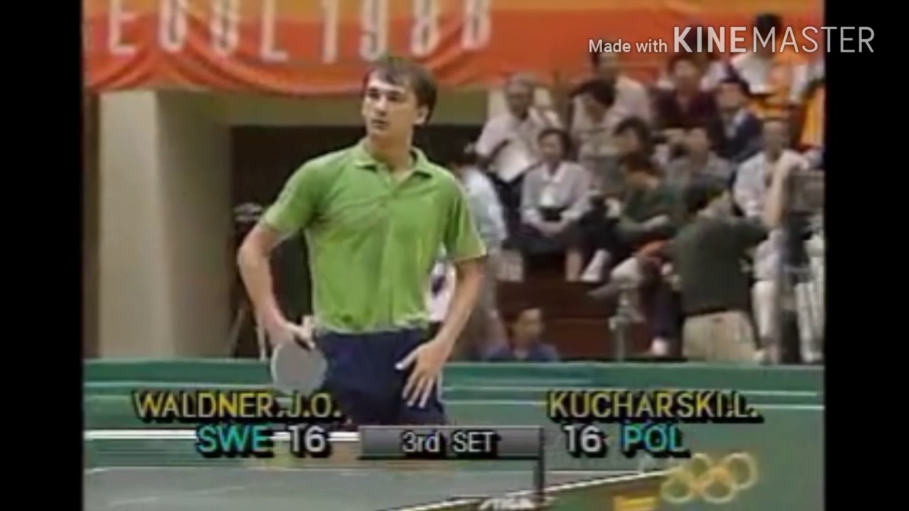 Table Tennis Olympic 1988 Waldner vs Kucharski highlights