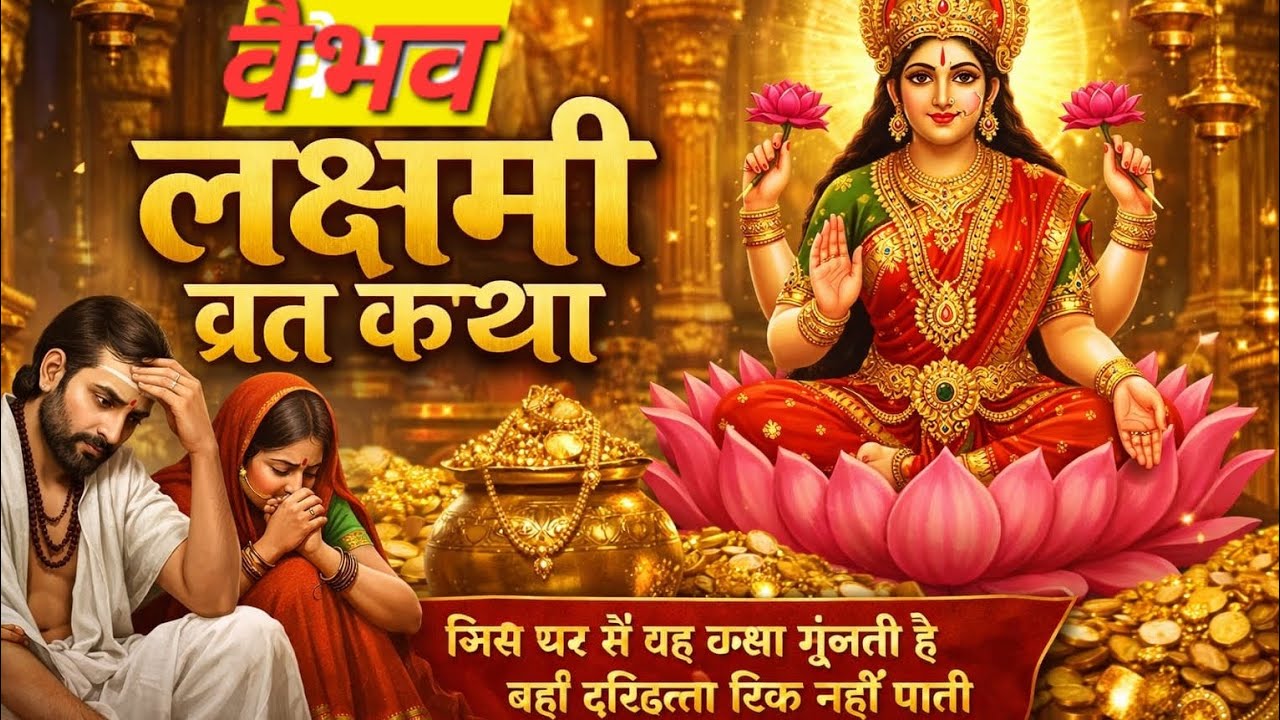 🫶🙏वैभव लक्ष्मी व्रत कथा | शुक्रवार वैभव लक्ष्मी की व्रत कथा जिस घर में यह कथा गूँजती है वहाँ दरिद्रत