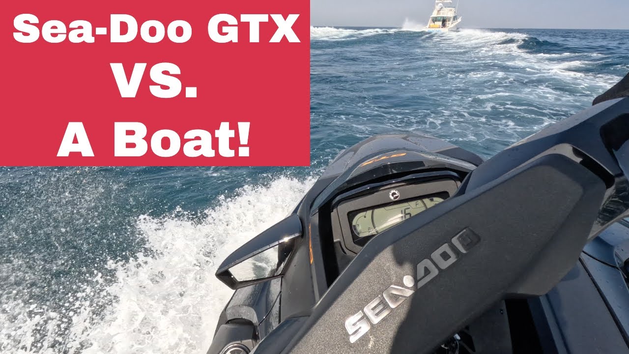 Sea Doo GTX  VS  Boat. At Dana Point, CA.  @Seadoo