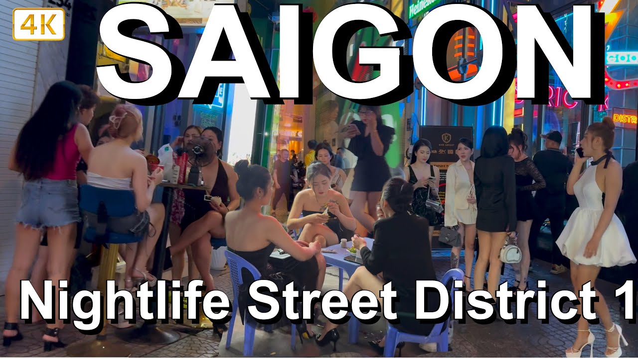 Vietnam Ho Chi Minh City Nightlife Street Scenes. Explore Saigon Today 2025