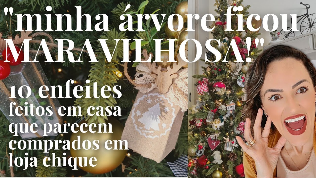 Enfeites com garrafa pet, rolinho de papel, embalagens plásticas deixaram a minha árvore um LUXO