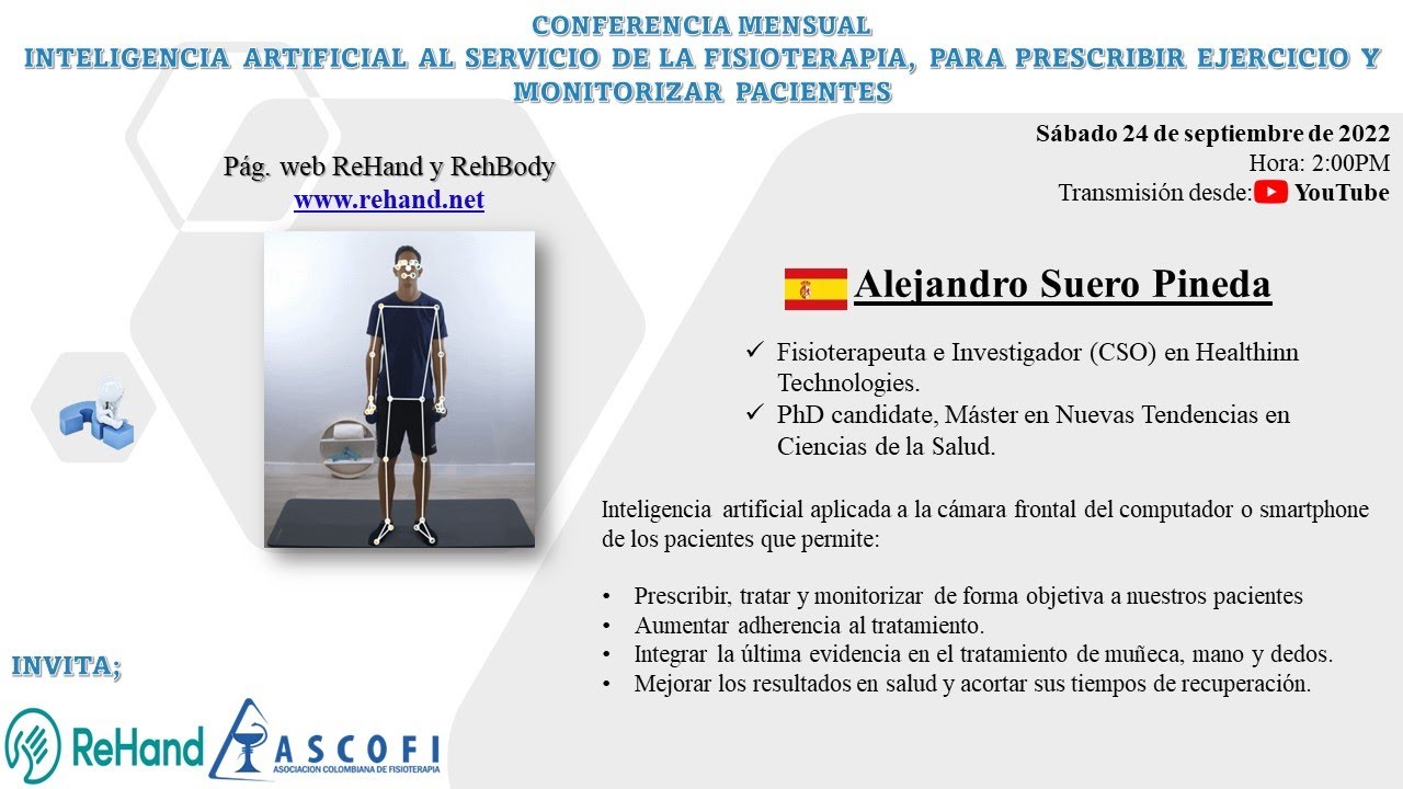 Conferencia Mensual Inteligencia Artificial al Servicio de la Fisioterapia