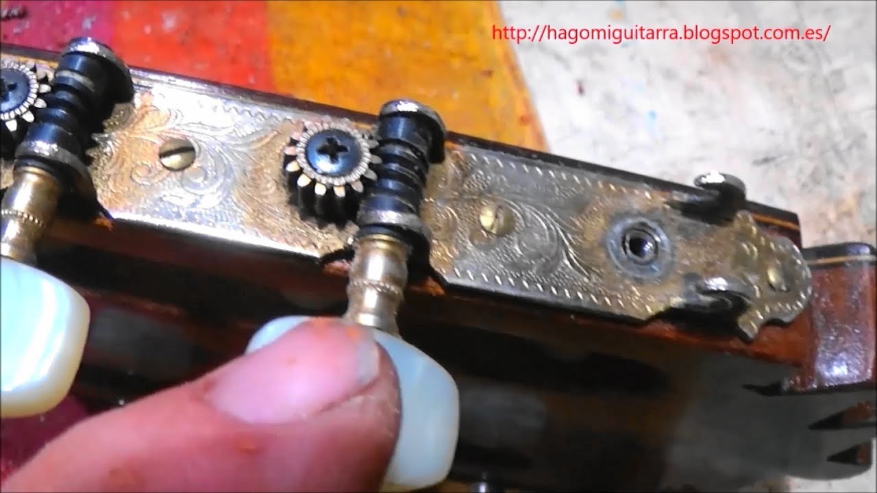 Arreglo de un clavijero de guitarra. Parte 1.