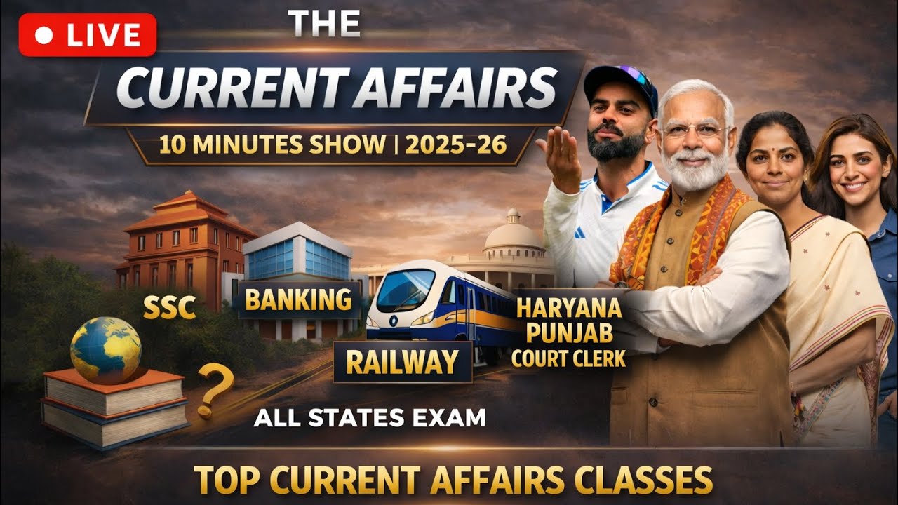 🔴CLASS 4 -THE CURRENT AFFAIRS SHOW | For All Competitive Exam #currentaffairs #januarycurrentaffairs