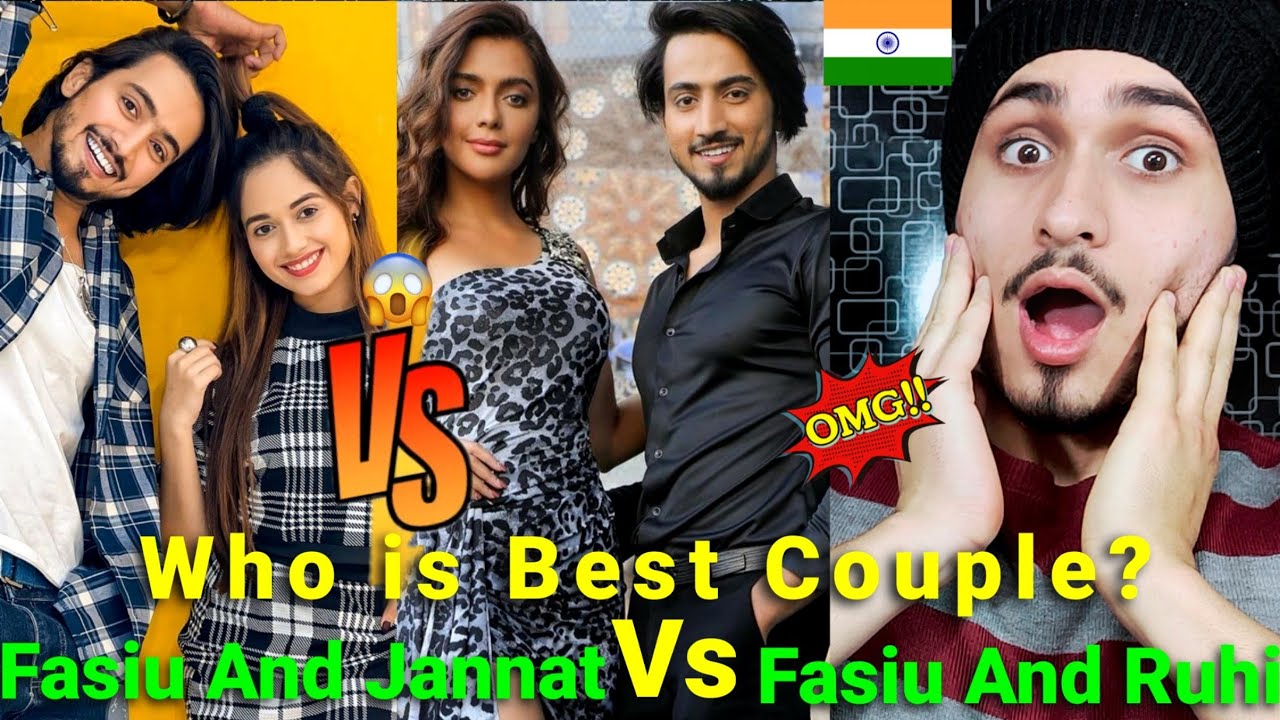 Pakistani Reaction On Indian Faisu and Jannat Vs Faisu and Ruhi Singh Romantic Reels | Rk ReActions