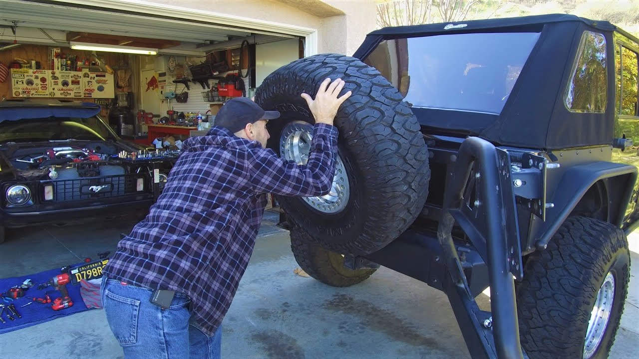 Heavy Duty Jeep SportGate Tire Carrier - Install and Compare to a Bumper Mount