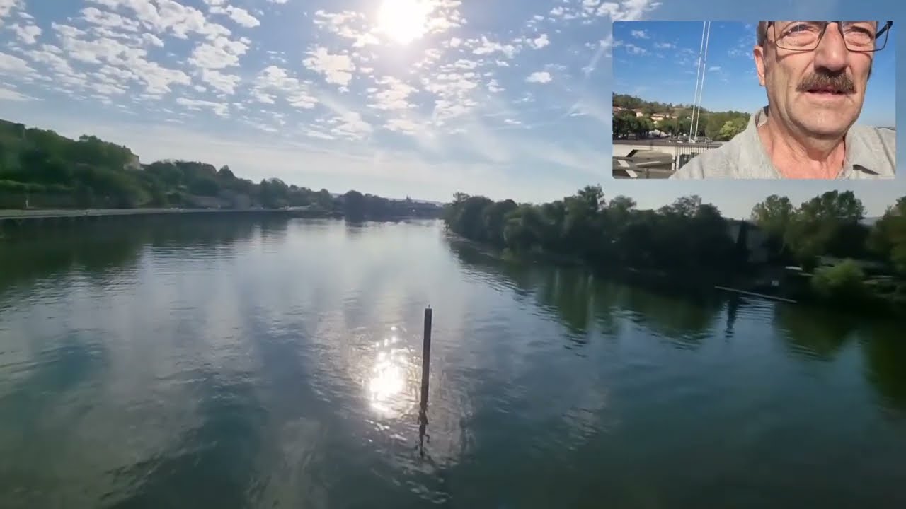 Caravanning in France Camping by the River Saone 