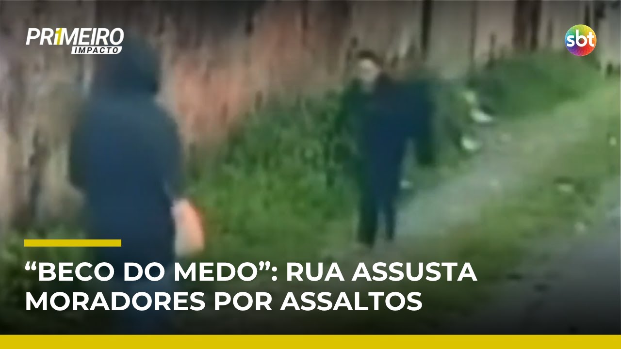 &ldquo;Beco do medo&rdquo;: viela na zona norte de SP &eacute; alvo de assaltos di&aacute;rios | #PrimeiroImpacto