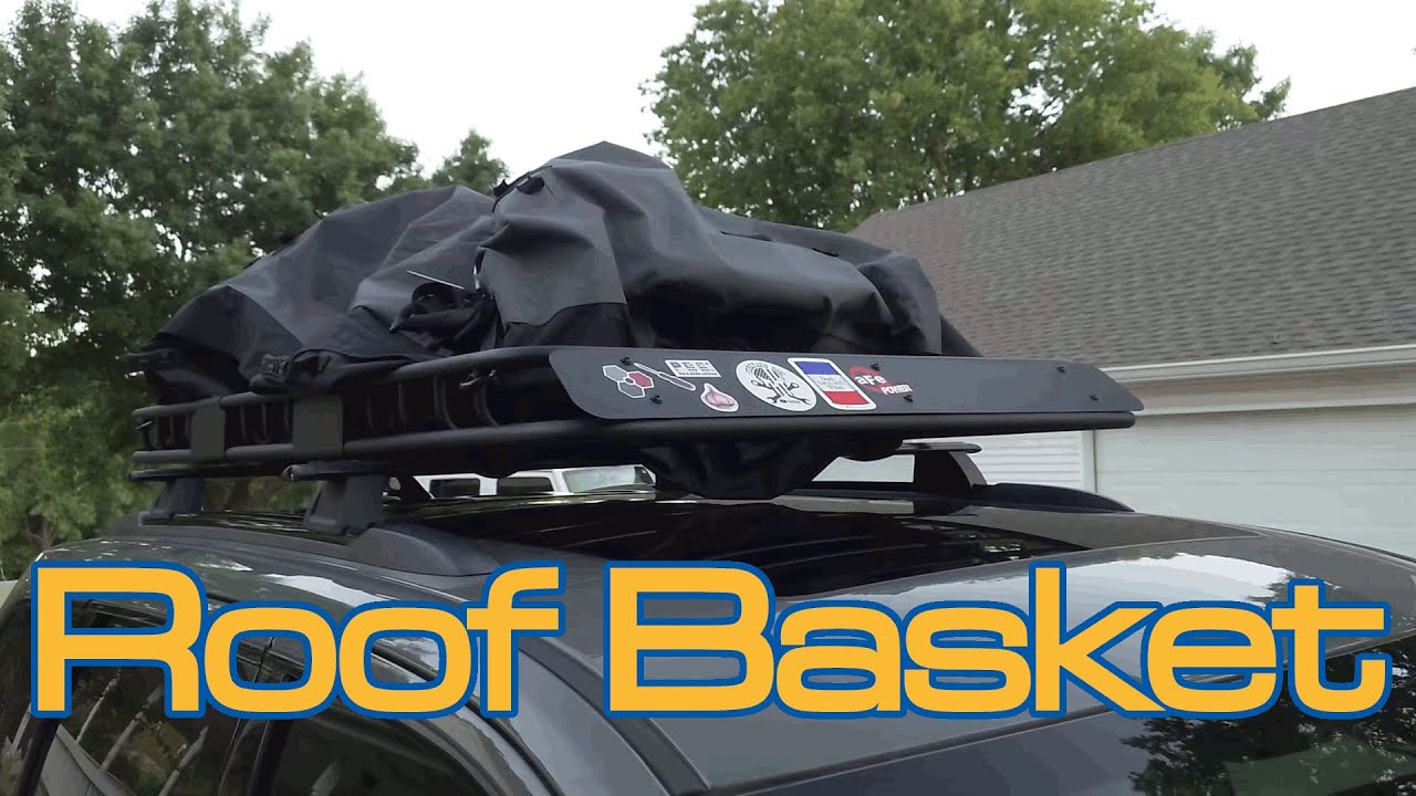 Jeep Grand Cherokee Roof Basket: WILDROAD Cargo Basket and Carrier Bag Install and Review