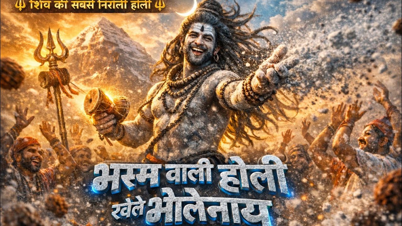 भस्म की होली खेलते हैं भोलेनाथ l रंग नहीं,भक्ति उड़ रही है l ढोल नहीं,डमरू बज रहा है l Divine Song