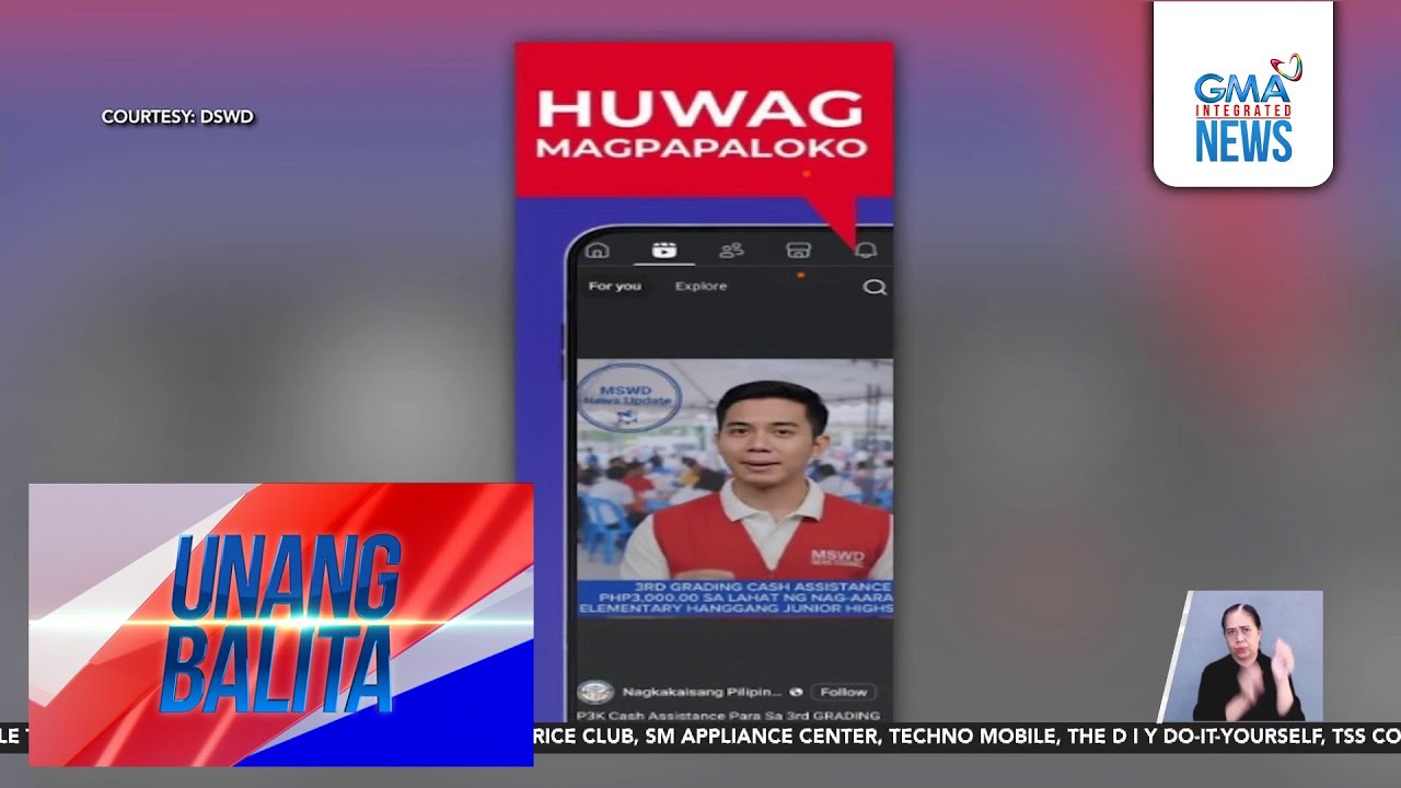 DSWD &ndash; Peke ang A.I.-generated videos na nagsasabing may P3,000 cash assistance... | Unang Balita
