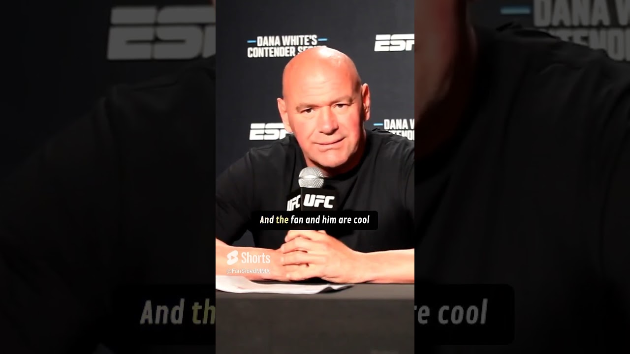 Dana White reacts to Sean Strickland PUNCHING a fan on the streets before he won his UFC title