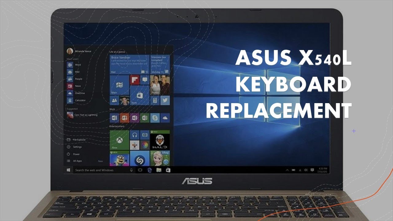 ASUS X540L Keyboard Replacement