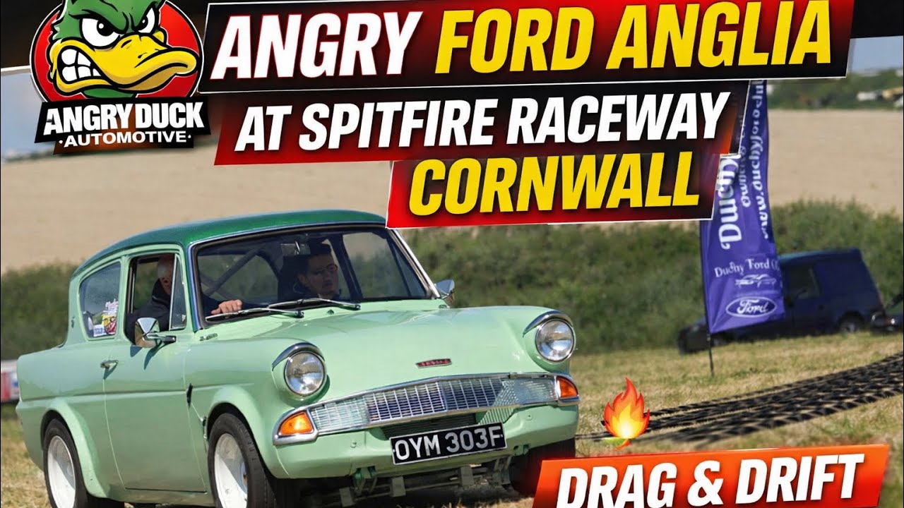 •   “Out ’n About with Angry Duck Automotive | Angry Ford Anglia at Spitfire Raceway