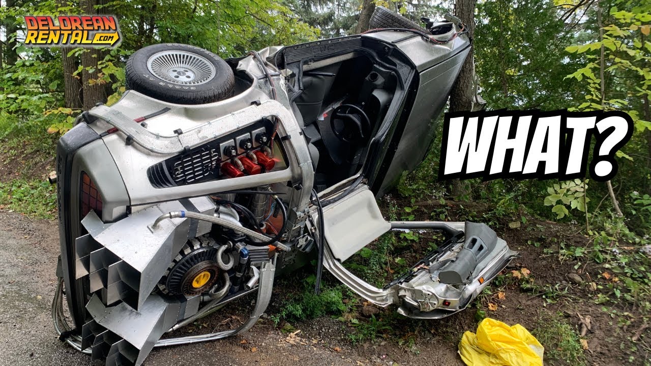 Unbelievable Footage: Delorean Time Machine Crash Captured on Dashcam!