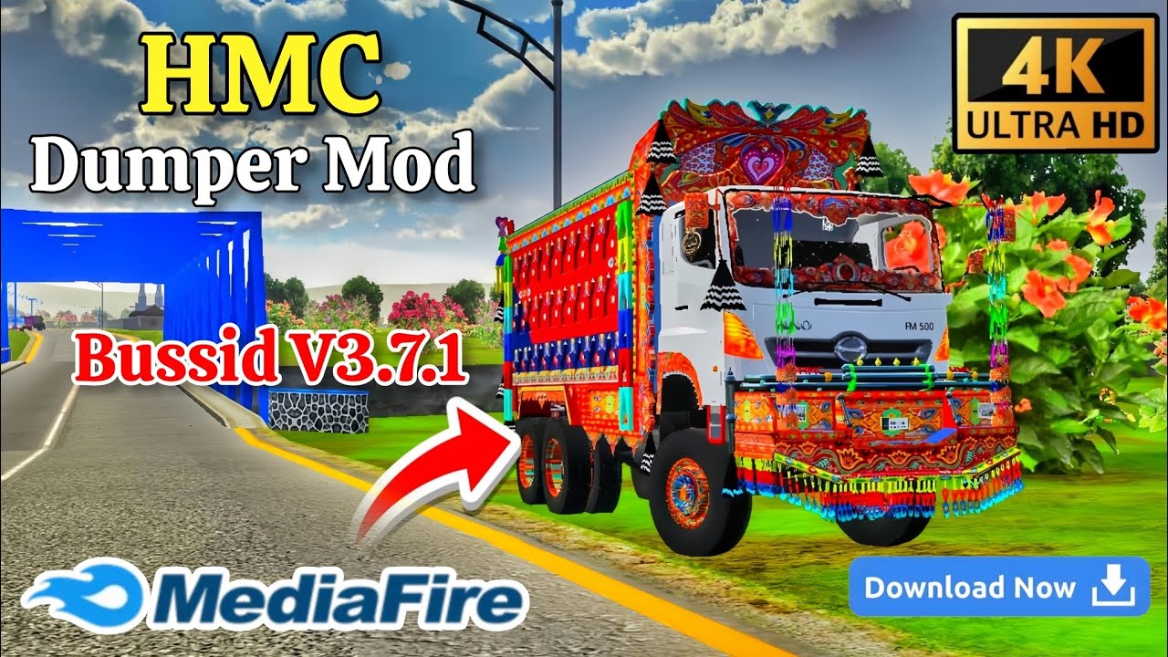HMC dumper mod in bussid V3.7.1 | vip Pakistani dumper mod | download free | SAD LOVER OFFICIAL