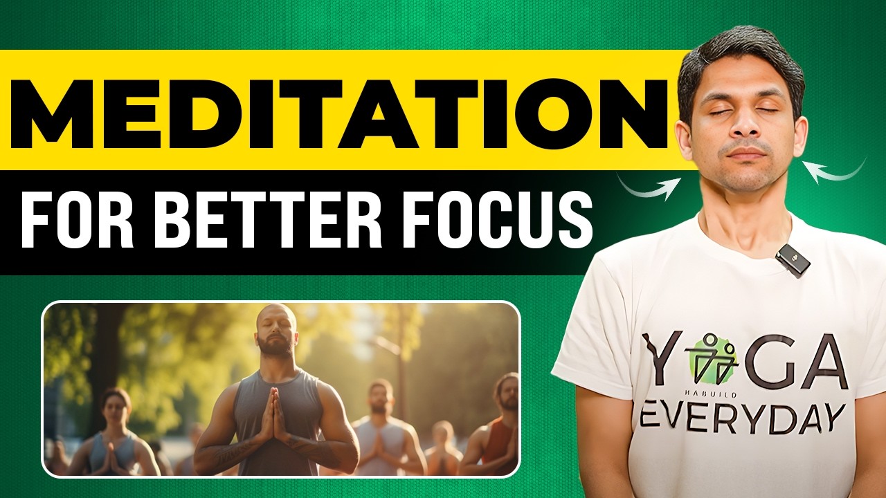 Daily MEDITATION for Better FOCUS | Guided Meditation | Saurabh Bothra Yoga