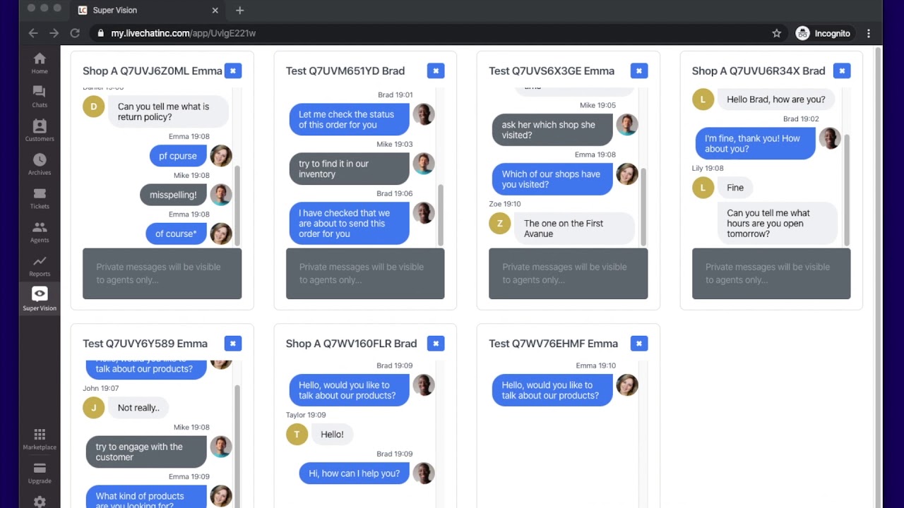 Super Vision LiveChat app teaser