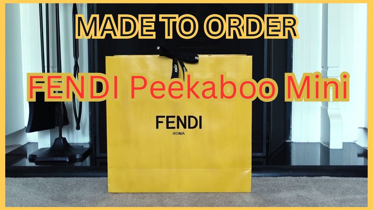 Unboxing / Reveal of Fendi Made-To-Order (MTO) Peekaboo Mini in Selleria // Close Up // Mod Shots