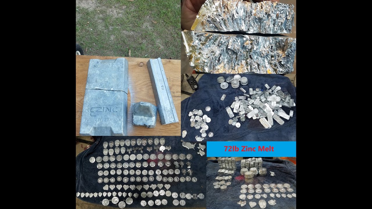 Melting 72lbs of Zinc from a Massive Zinc Ingot #DevilForge #zinc #ingots #GraphiteMolds