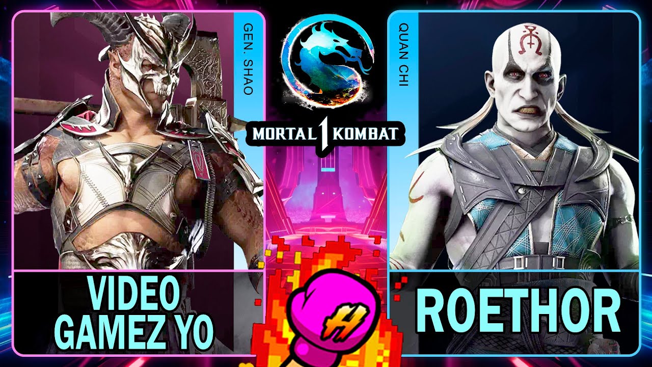 MK1 Video Gamez Yo (GENERAL SHAO) VS Roethor (QUAN CHI)🥊Mortal Kombat 1🥊4K 60ᶠᵖˢ