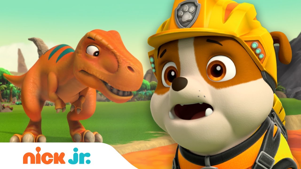 Rubble Rescues a T-Rex! 🦖 w/ Rex, Rocky & Zuma | Rubble Official