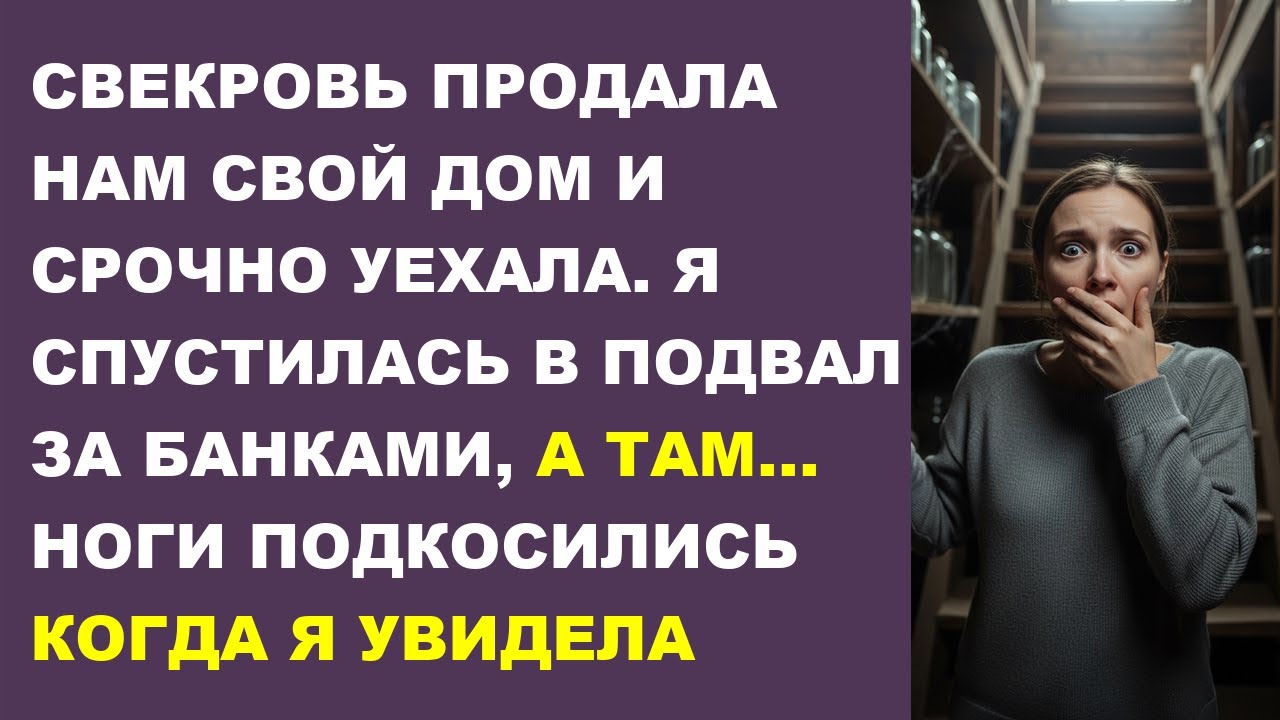 Свекровь продала нам дом и уехала, а я залезла в подвал...