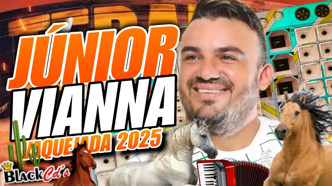 REI JUNIOR VIANNA OUTUBRO 2025 - CD FORRO E VAQUEJADA - SELE&Ccedil;&Atilde;O FORRO DE PARED&Atilde;O 2025 BLACK CDS