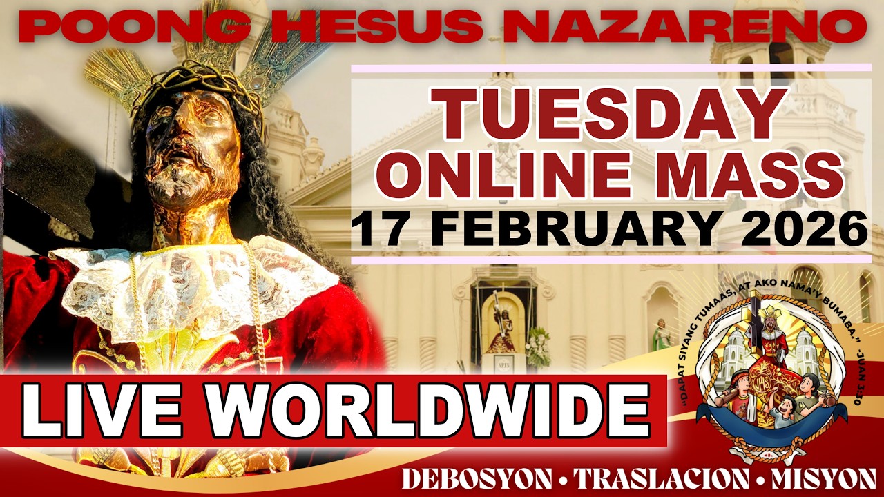 Quiapo Church Filipino Live Mass Today • 17 February 2026 • TEUSDAY