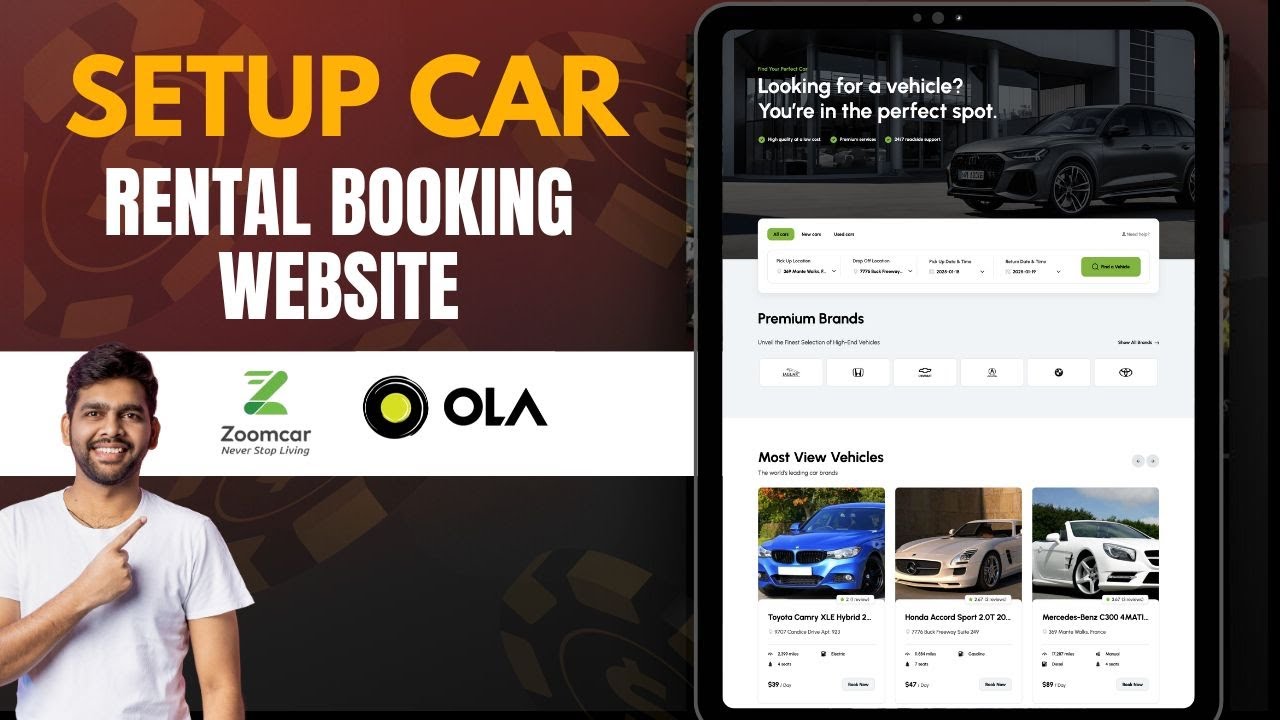 How To setup Car Rental Booking System website like Zoomcar