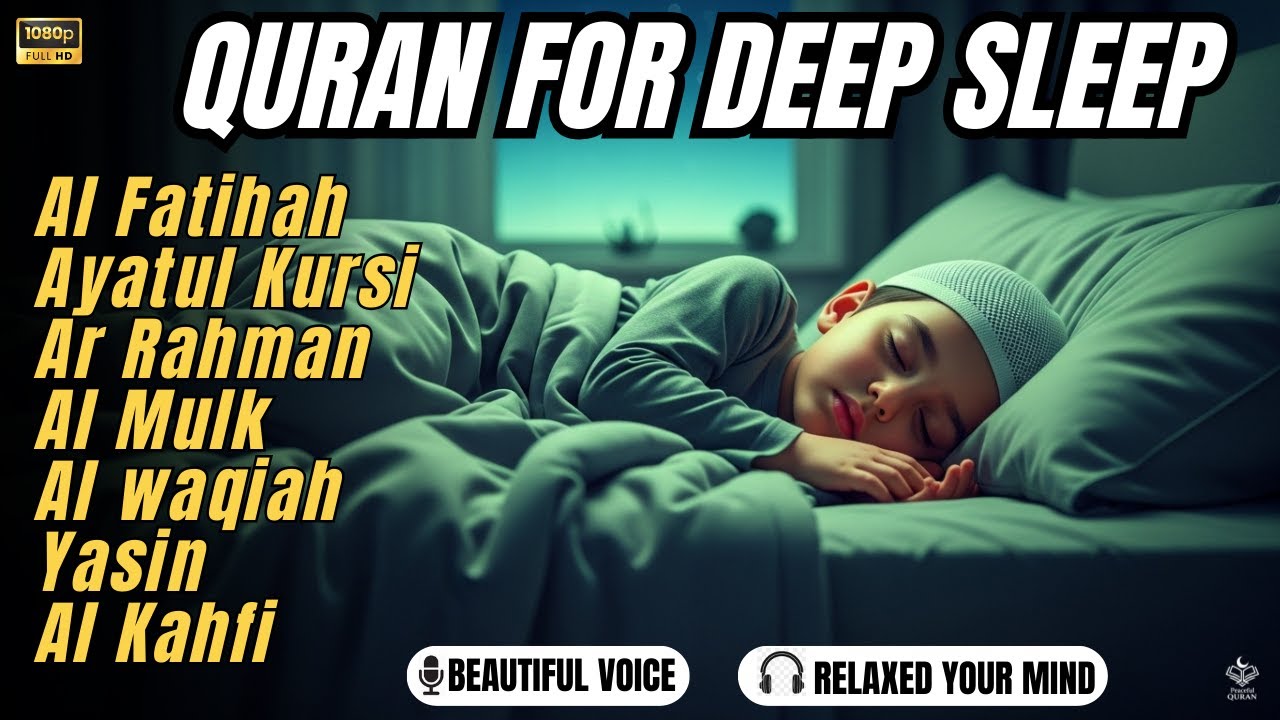 Powerful Quran Recitation for Sleep | Ayatul Kursi, Surah Rahman, Yassen, Waqiah, Mulk by Alaa Yaser