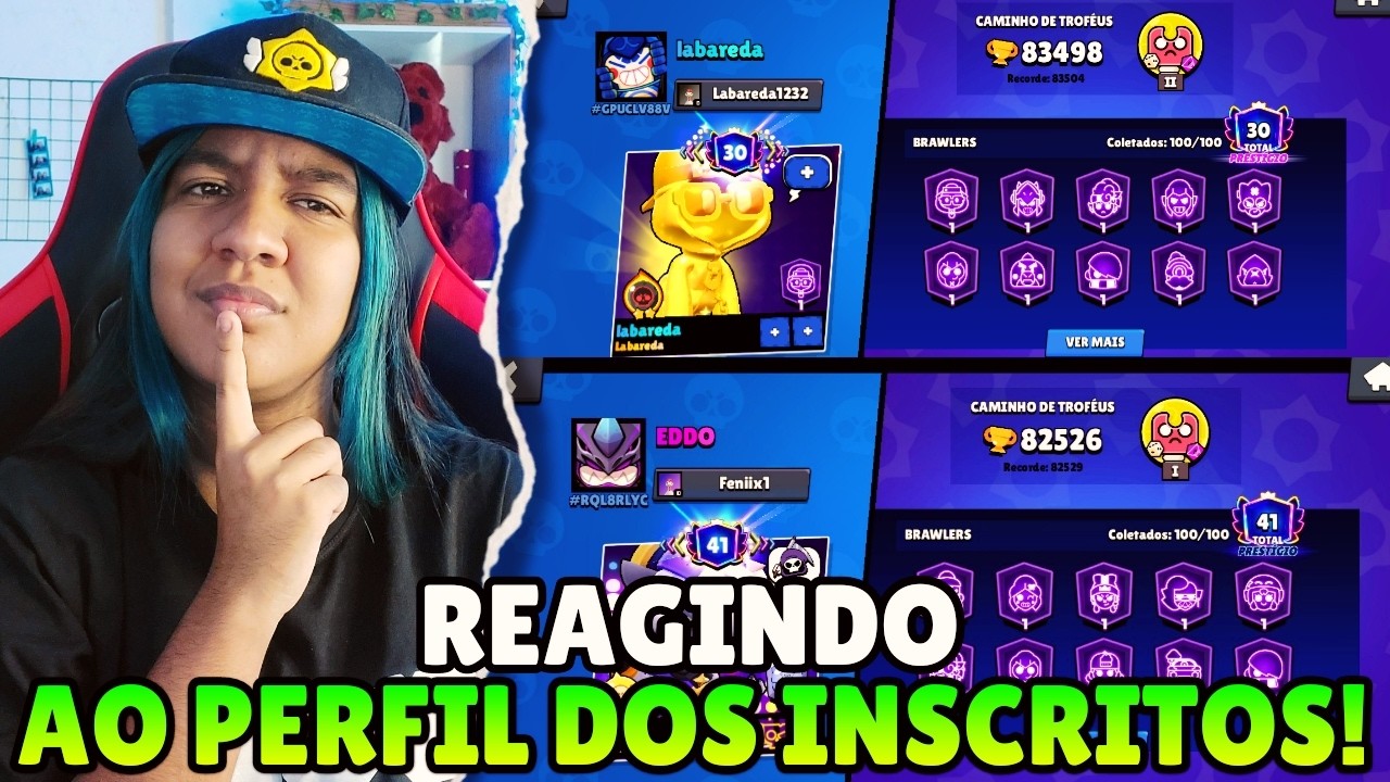 BORA ANALISAR AS CONTAS DOS INSCRITOS NO BRAWL STARS (RUMO AOS 26K)! - AO VIVO 🍪