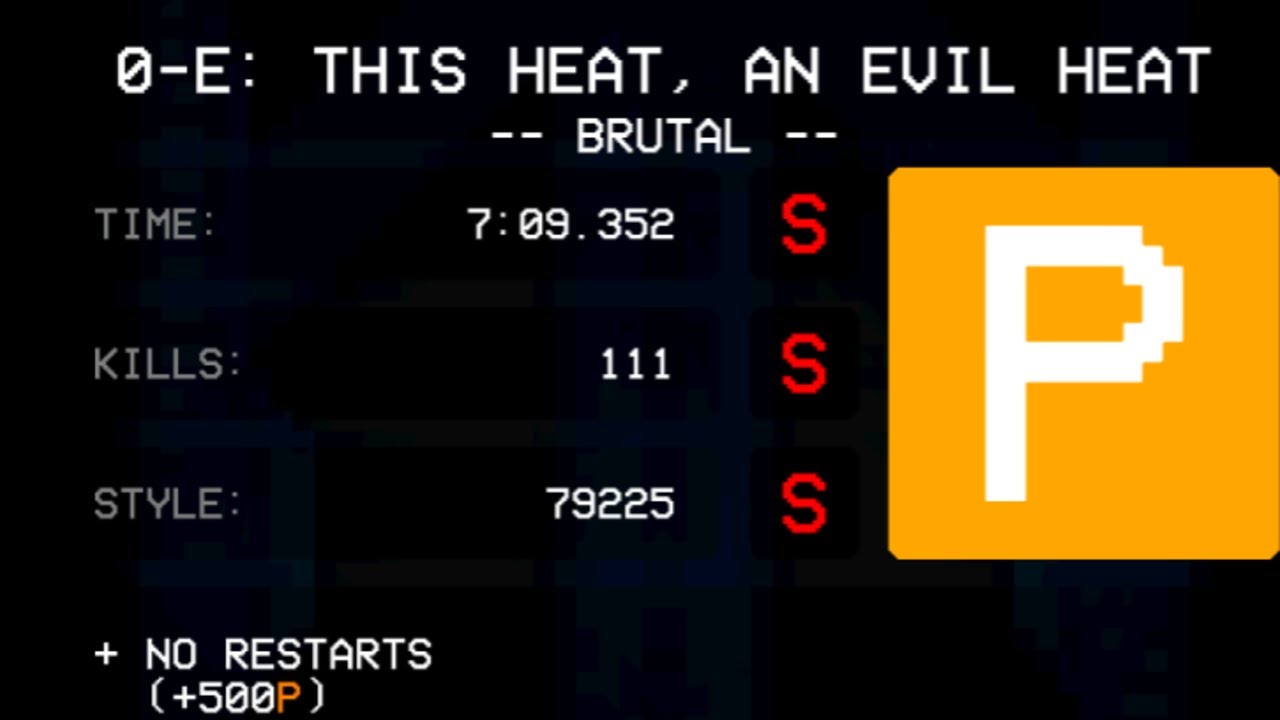 ULTRAKILL 0-E P rank (brutal)