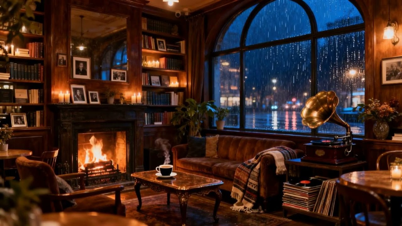 Soft Jazz for Studying: Under the Midnight Drizzle...