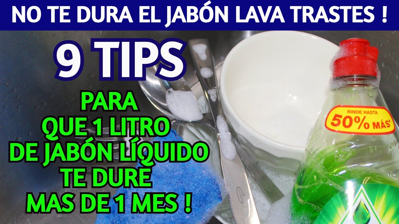 🔝 cuanto te dura el JABÓN LÍQUIDO PARA LAVAR PLATOS ? quieres  que DURE MUCHOOO ?!!!