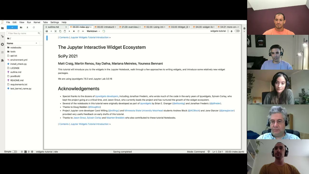 The Jupyter Interactive Widget Ecosystem | SciPy 2021