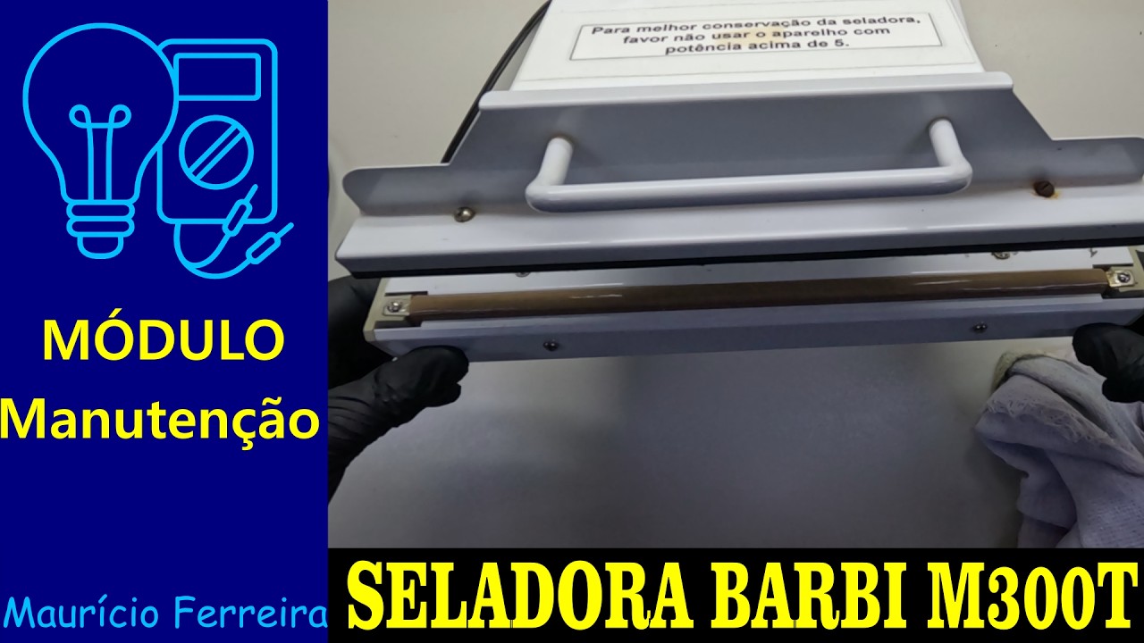 Manutenção: Instalando Fita de Teflon na Seladora BARBI M300T. #escriciencia #escritoriodaciencia