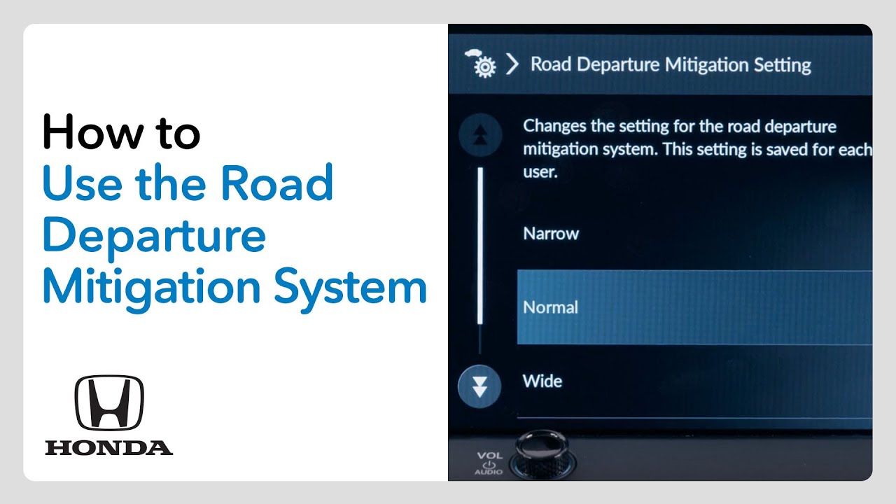How to Use the Road Departure Mitigation System (RDM)