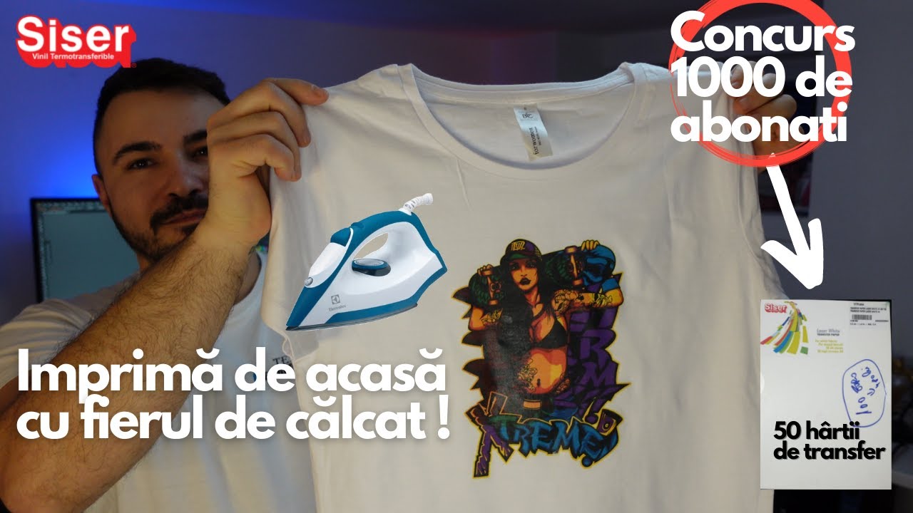 Cum se imprima un tricou cu fierul de calcat ? 🅲🅾🅽🅲🆄🆁🆂 pentru 1000 🅳🅴 🅰🅱🅾🅽🅰🆃🅸 cu ce prezint aici !