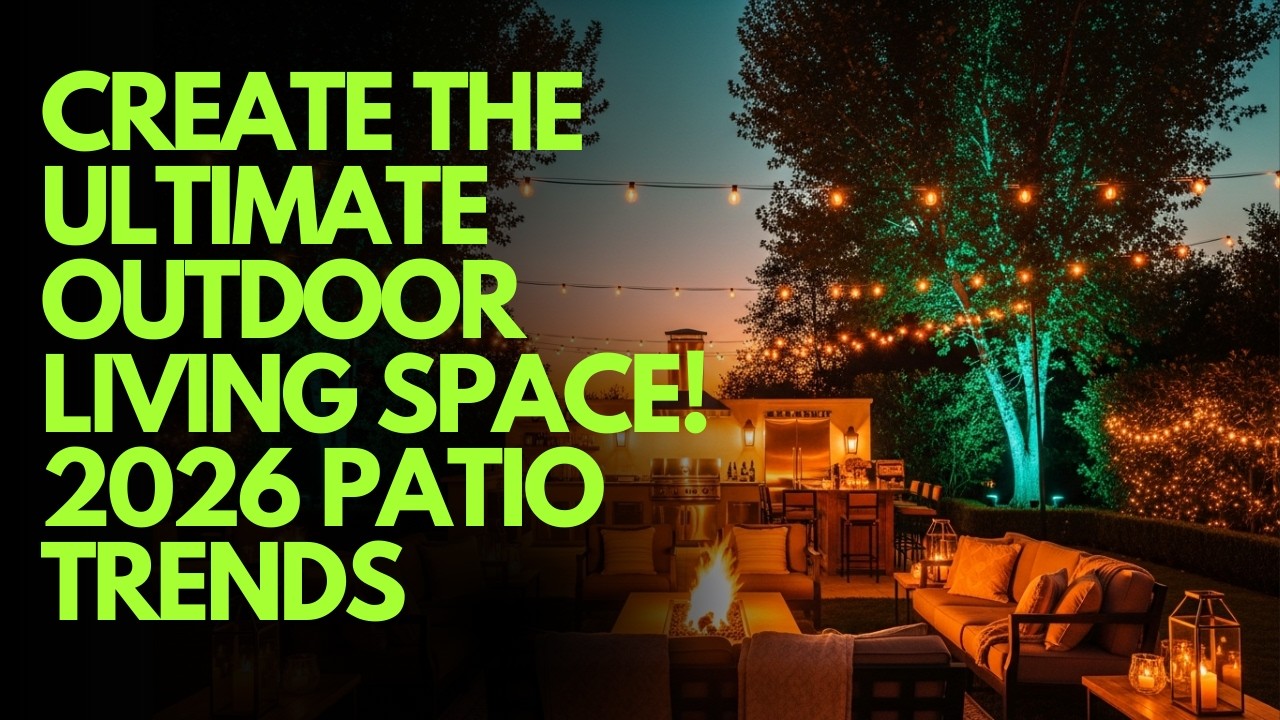 Create the Ultimate Outdoor Living Space! 2026 Patio Trends