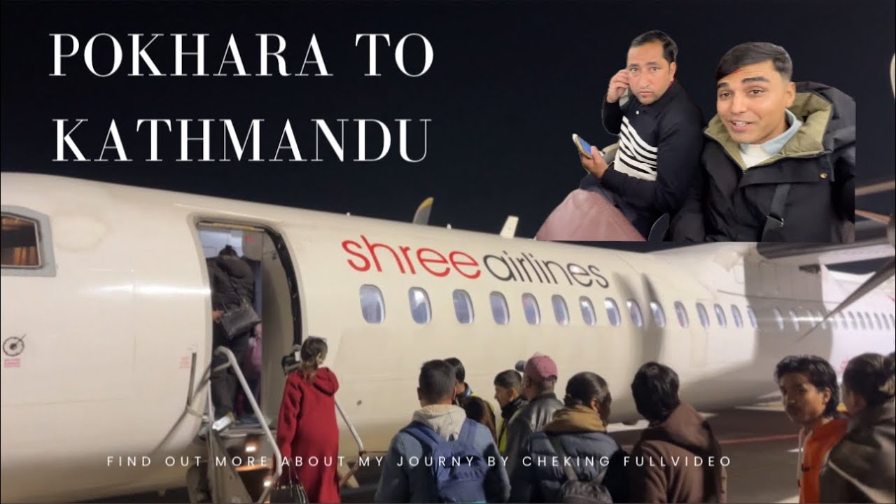 JOURNEY HAS BEEN STARTED FOR ROMANIA 🇷🇴// pkr to ktm on shree airlines #pkr #ktm @AmritVlogs69 