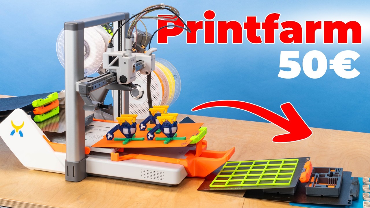 Bambu Lab A1 wird für 50€ zur Printfarm (JobOx Review)