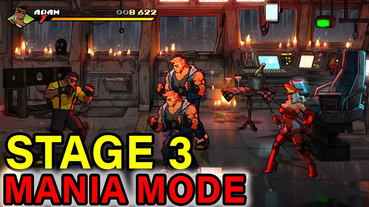 STAGE 3 - STREETS OF RAGE 4 - NORA - MANIA MODE - NO COMMENTARY