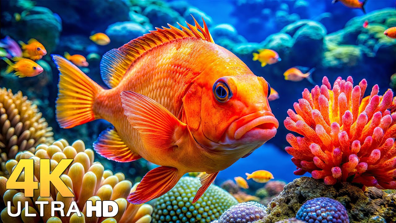 The Best 4K Aquarium - Explore the Underwater World and Beautiful Coral Reef Fish for Deep Sleep