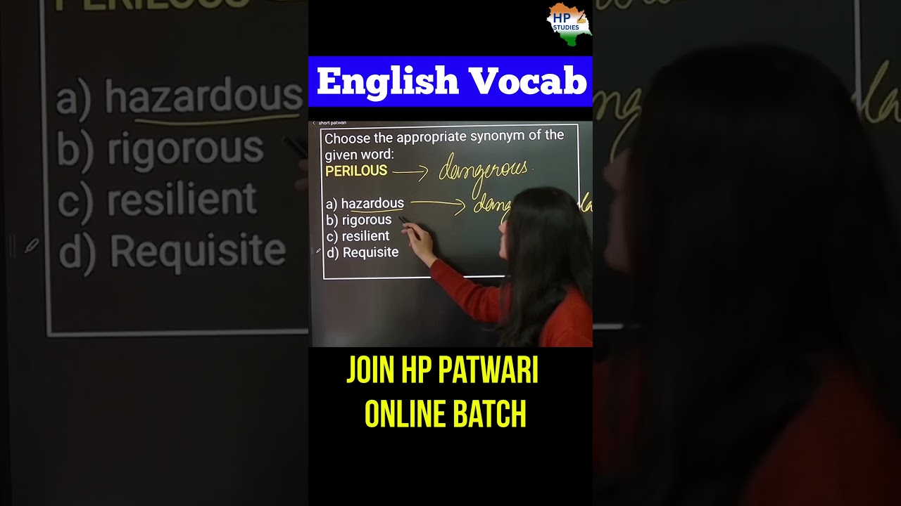 HP Patwari 2026 | English Vocab #upsc #ssc #hprca #hppatwari #hppsc #englishvocabulary