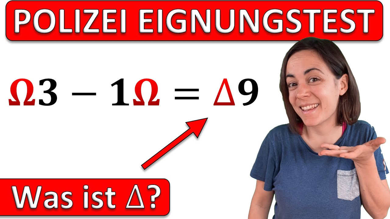 🇩🇪🇩🇪🇩🇪 Schaffst DU den Mathe EINSTELLUNGSTEST der POLIZEI?