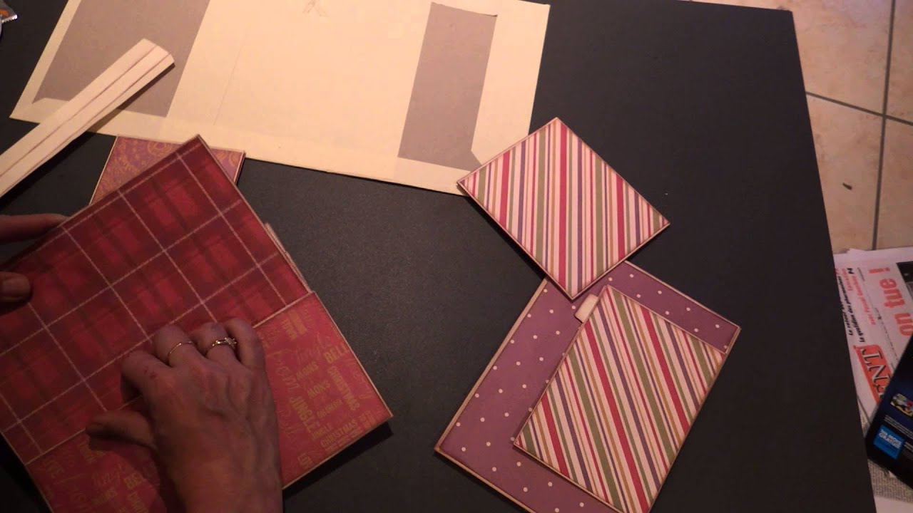 dernières pages et structure album enveloppe tuto ..1ere partie