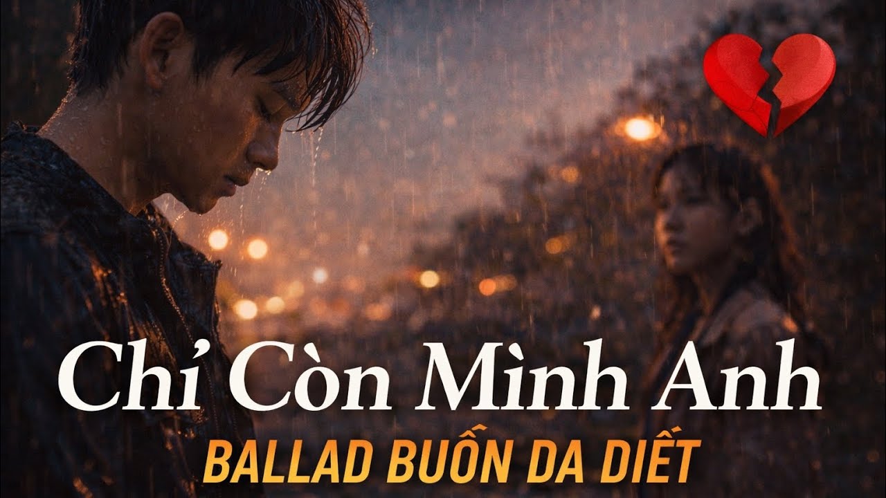 Chỉ Còn Mình Anh | Nhạc Buồn Tâm Trạng | Ballad Cô Đơn Về Tình Yêu Tan Vỡ