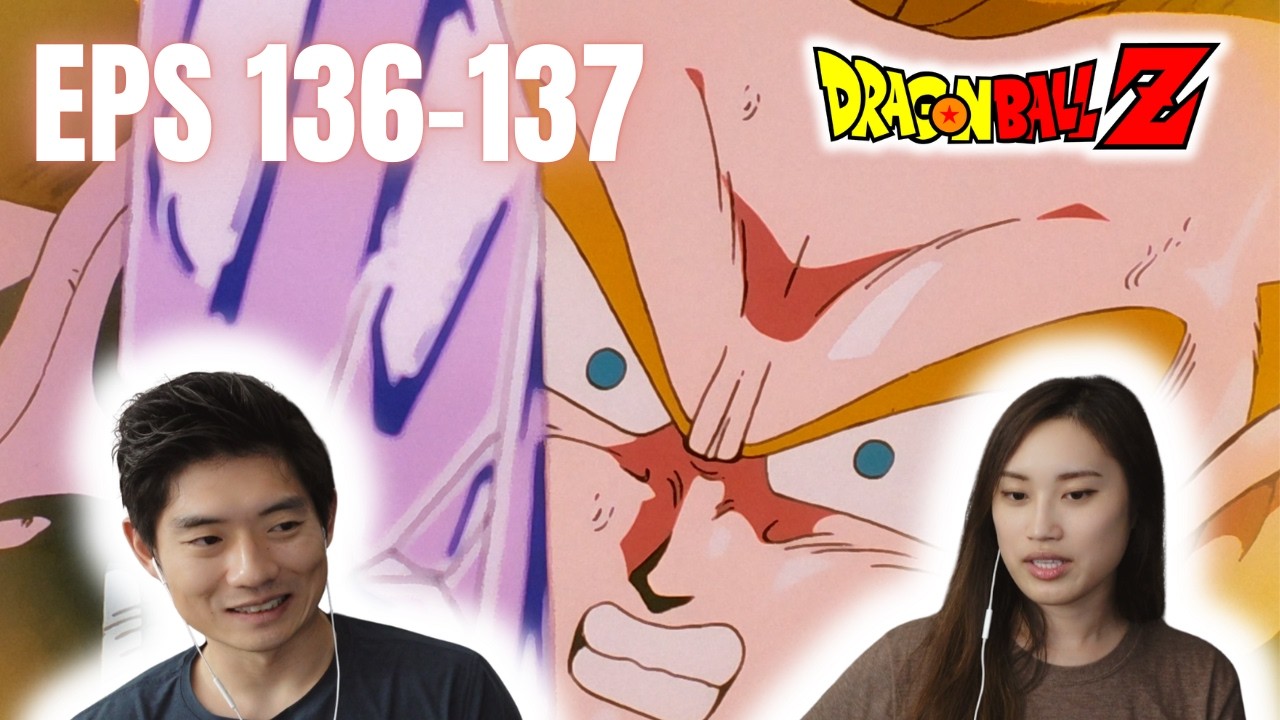 NO Match for the Androids - Dragon Ball Z Ep 136-137 REACTION! - Making her FINALLY watch DBZ