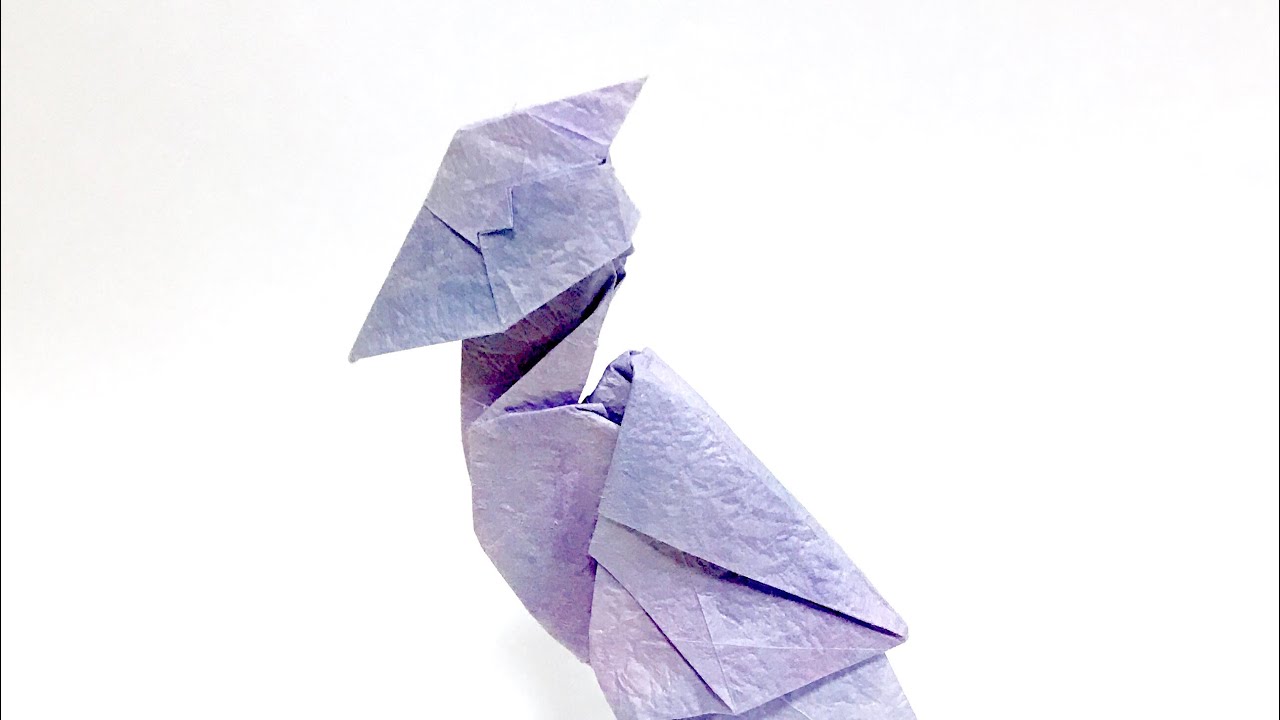 折り紙　ハシビロコウ　Origami Shoebill